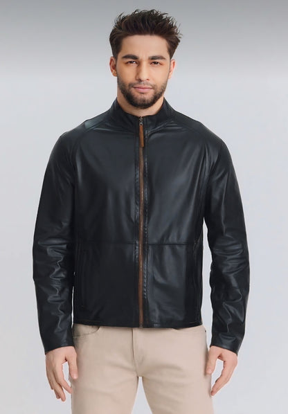 Whiskey Reversible Goat Suede Jacket