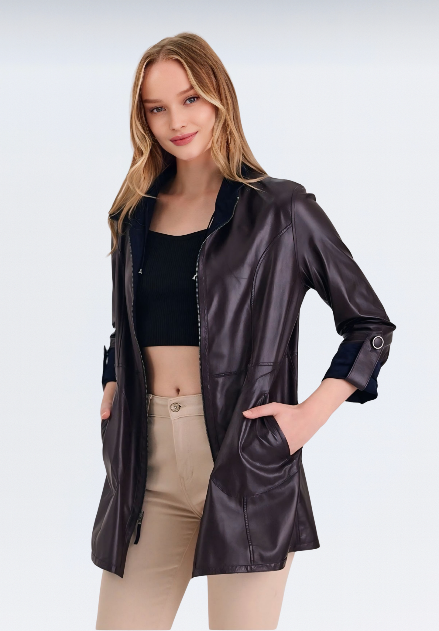 Siena Çift Taraflı Süet Ceket | Lacivert