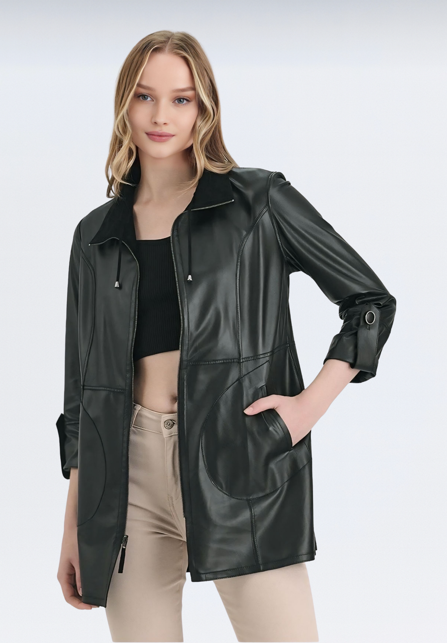 Siena Çift Taraflı Süet Ceket | Siyah