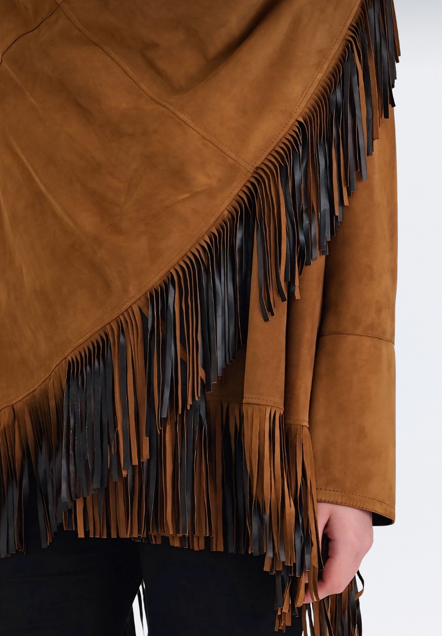 Salisbury Lüks Süet Kadın Panço | Taba