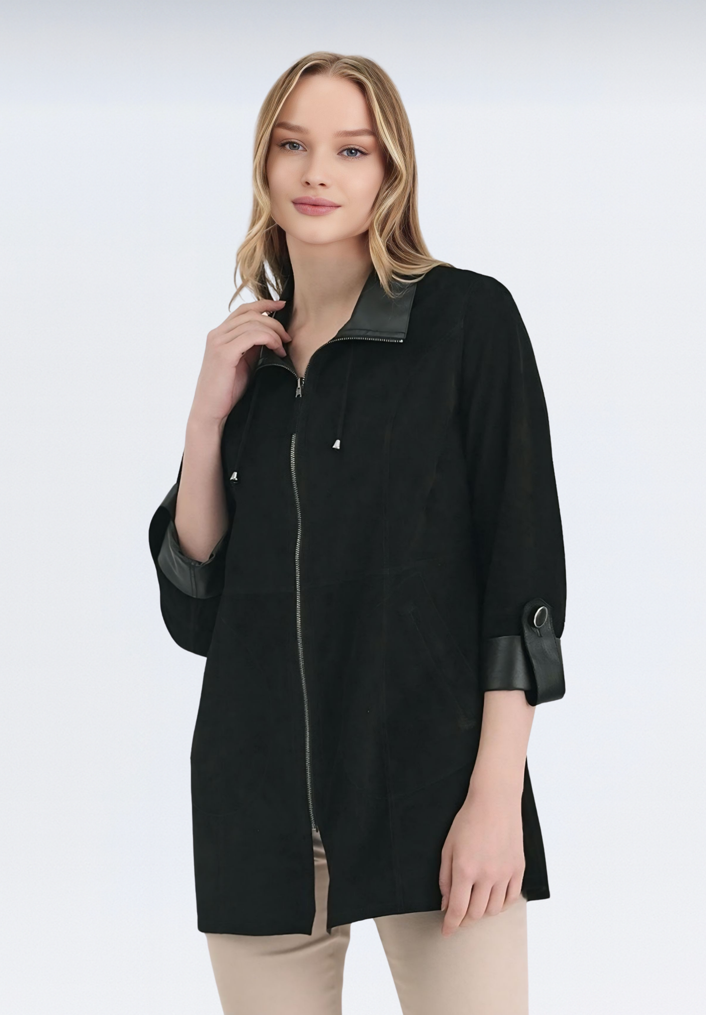 Siena Çift Taraflı Süet Ceket | Siyah