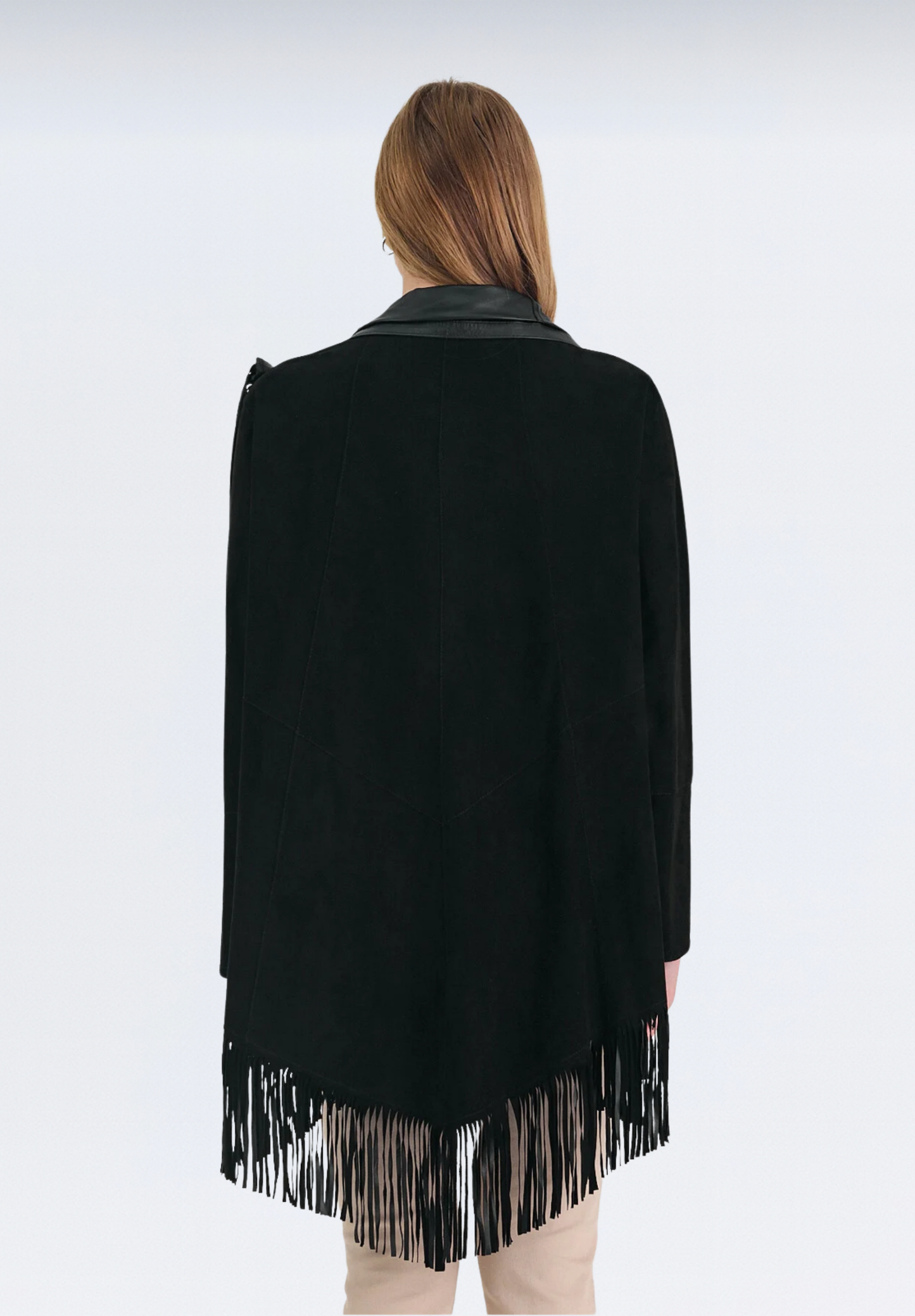 Salisbury Lüks Süet Kadın Panço | Taba