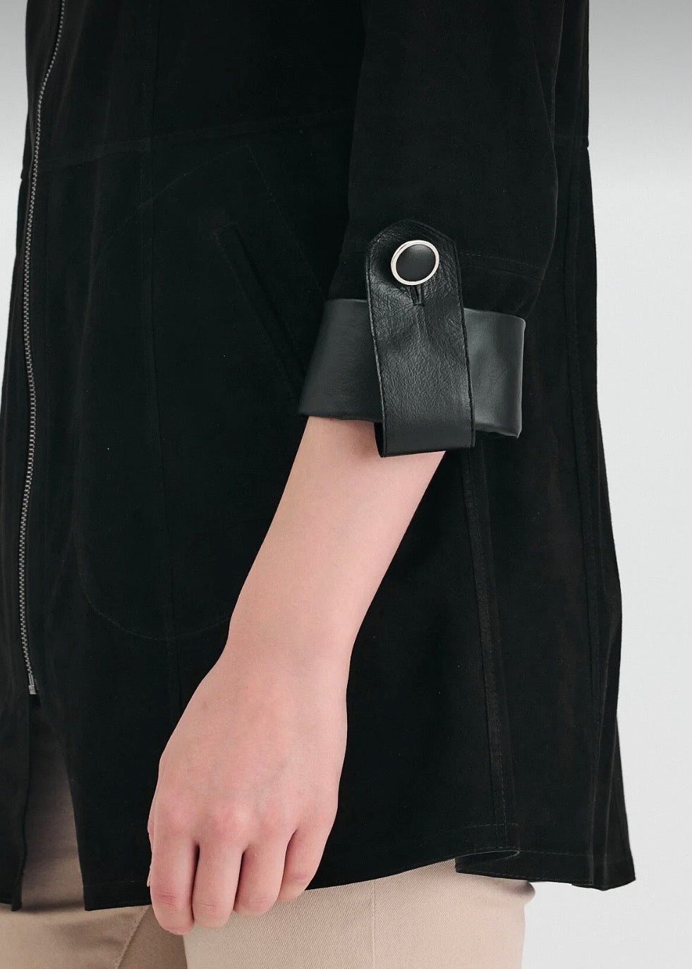 Siena Çift Taraflı Süet Ceket | Siyah